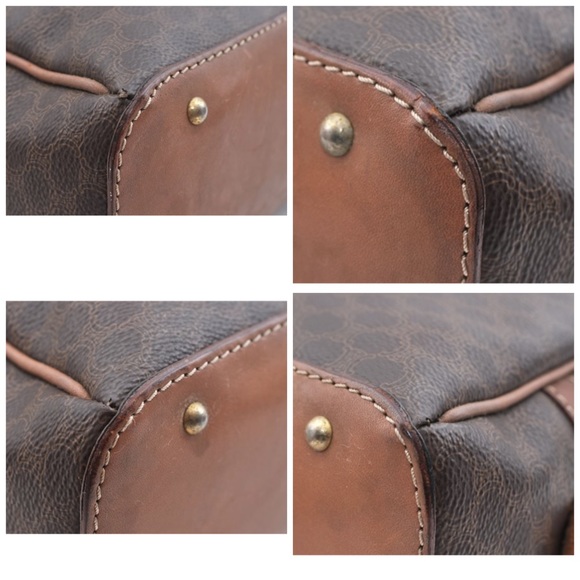 CELINE MACADAM PATTERN SATCHEL BAG with COA - Picture 8 of 9